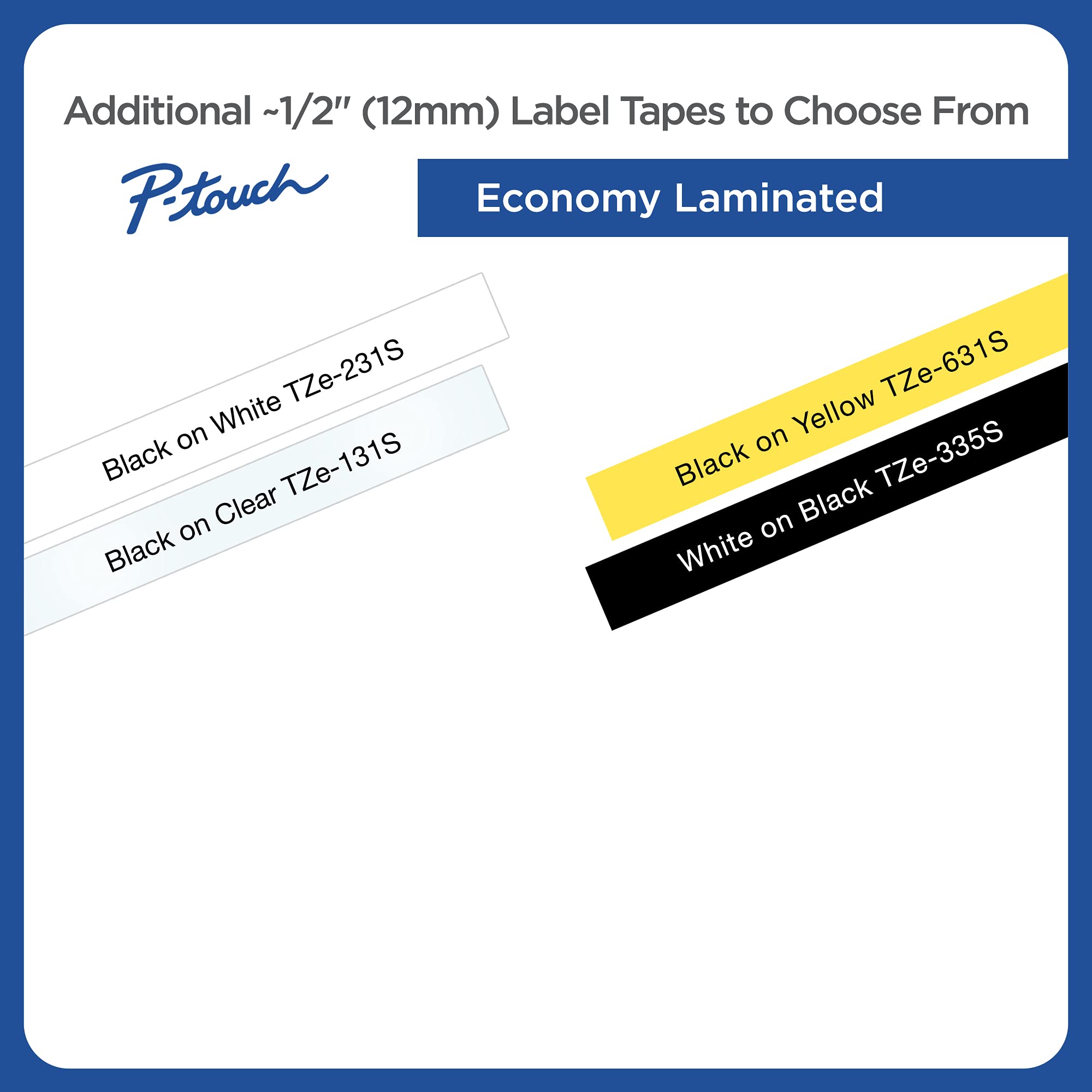 Brother Genuine P-Touch TZe-231S Economy Label Tape, Standard Laminated P-Touch Tape, Black on White, Perfect for Indoor or Outdoor Use, Water Resistant, (4M), Single-Pack - Image 3