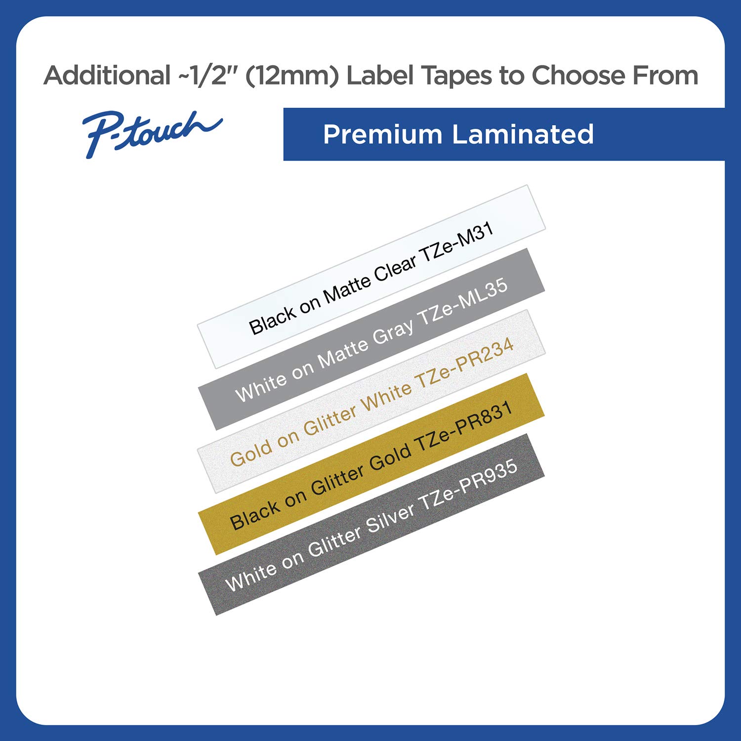 Brother Genuine P-Touch TZE-FX231 Tape, 1/2" (0.47") Wide Flexible-ID Laminated Tape, Black on White, Best Suited for Wire Wrapping and Frlagging, Water-Resistant, 0.47" x 26.2' (12mm x 8M), TZEFX231 - Image 6