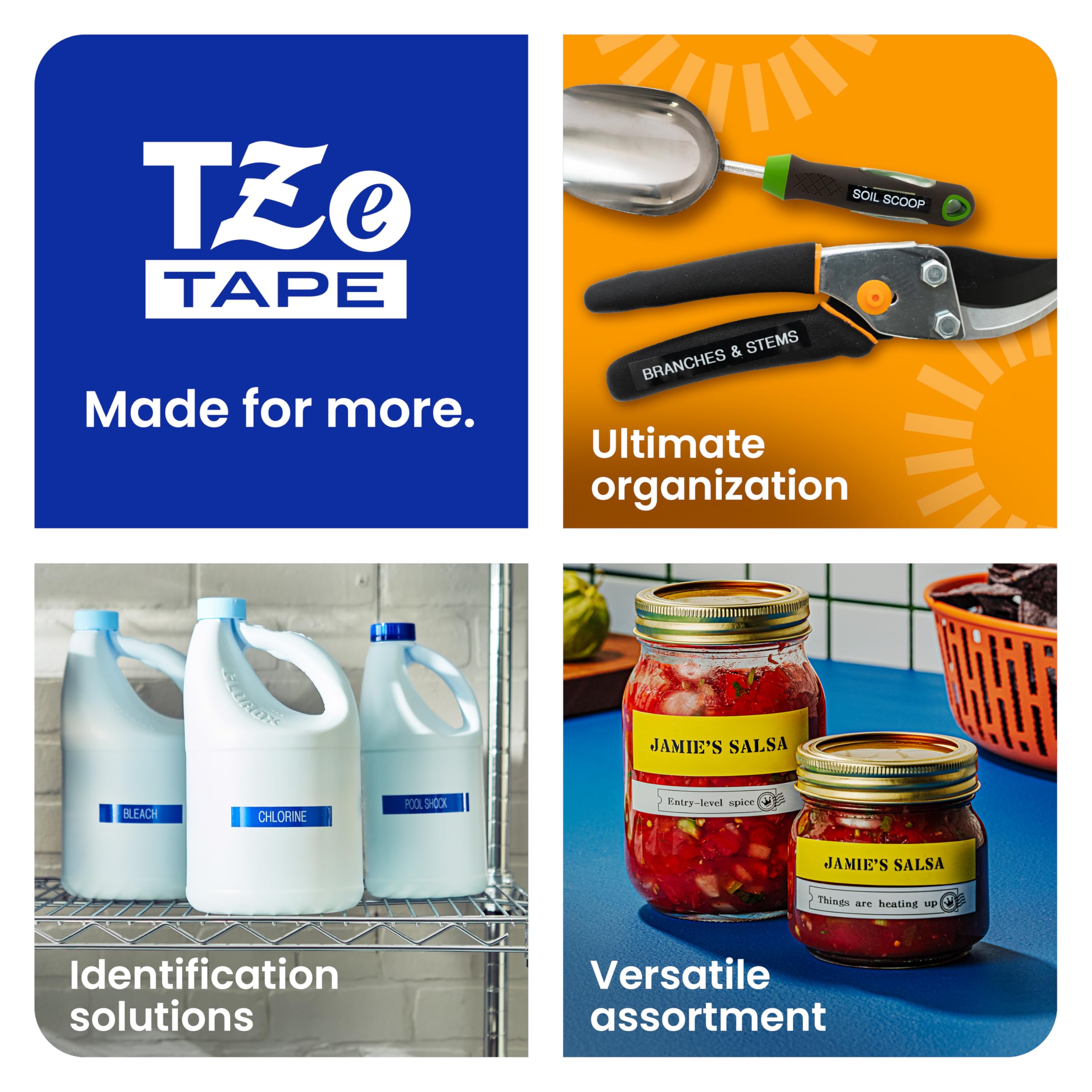 Brother Genuine TZe221 3/8" Black Print on White Label Tape. Each: 0.35 in x 26.2 ft (9 mm x 8 m) - Image 5