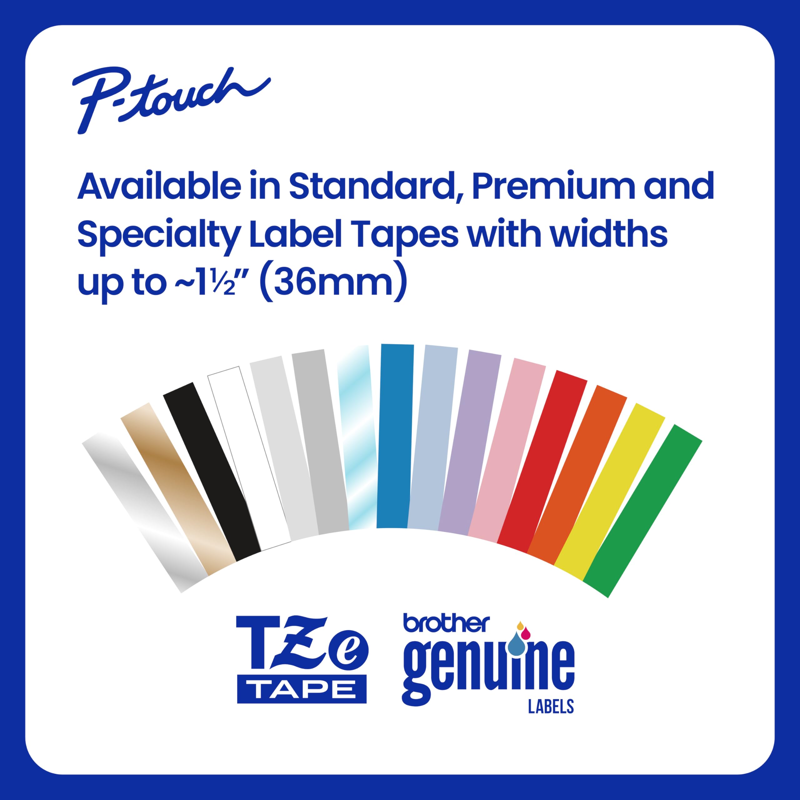 Brother Genuine TZe221 3/8" Black Print on White Label Tape. Each: 0.35 in x 26.2 ft (9 mm x 8 m) - Image 6