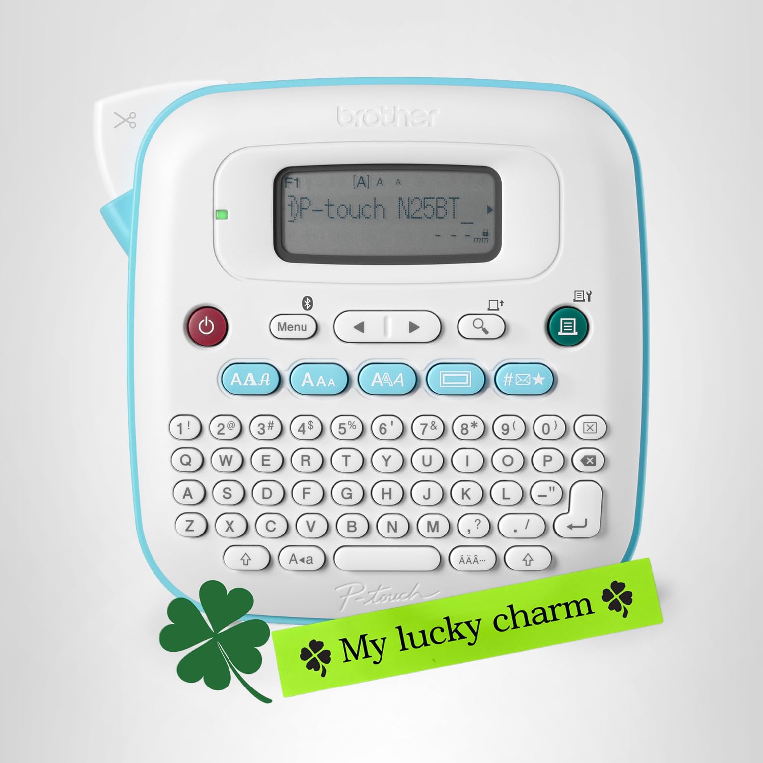 Brother P-Touch -N25BTV3 Personal Connected Label Maker, Bluetooth (Bundle), Design&Print2 app, Portable, Handheld, 3 Sample Label Tapes Included, Prints with Btag½â€ (12mm) Wide Tapes - Image 9