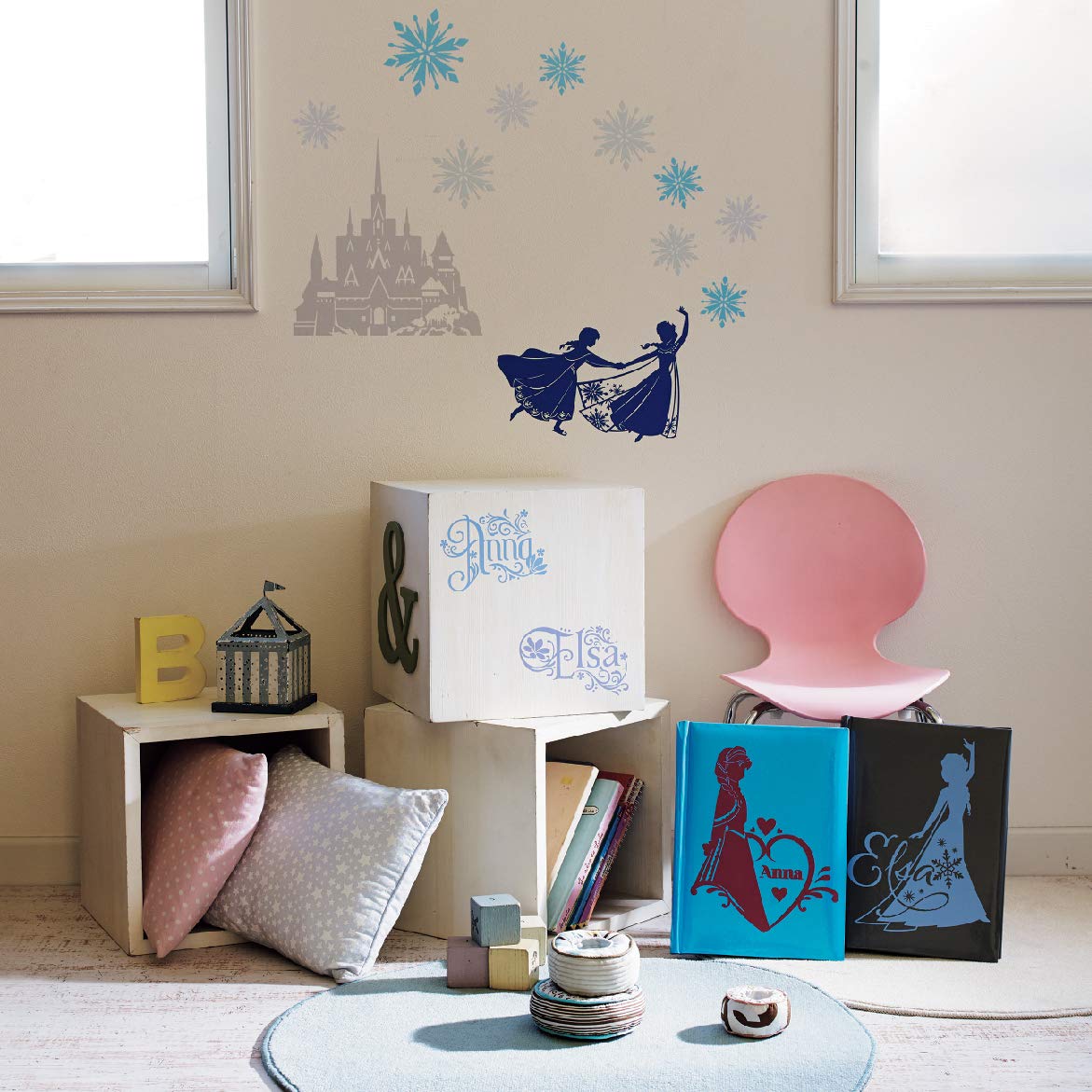 Brother ScanNCut Disney Frozen HomeDeco Pattern Collection 1 CADSNP04, 27 Designs with Olaf, Elsa, Anna & More, Vinyl Wall Art, Iron-on Transfers for Clothing, DIY Stencil Templates, Party Decorations - Image 5