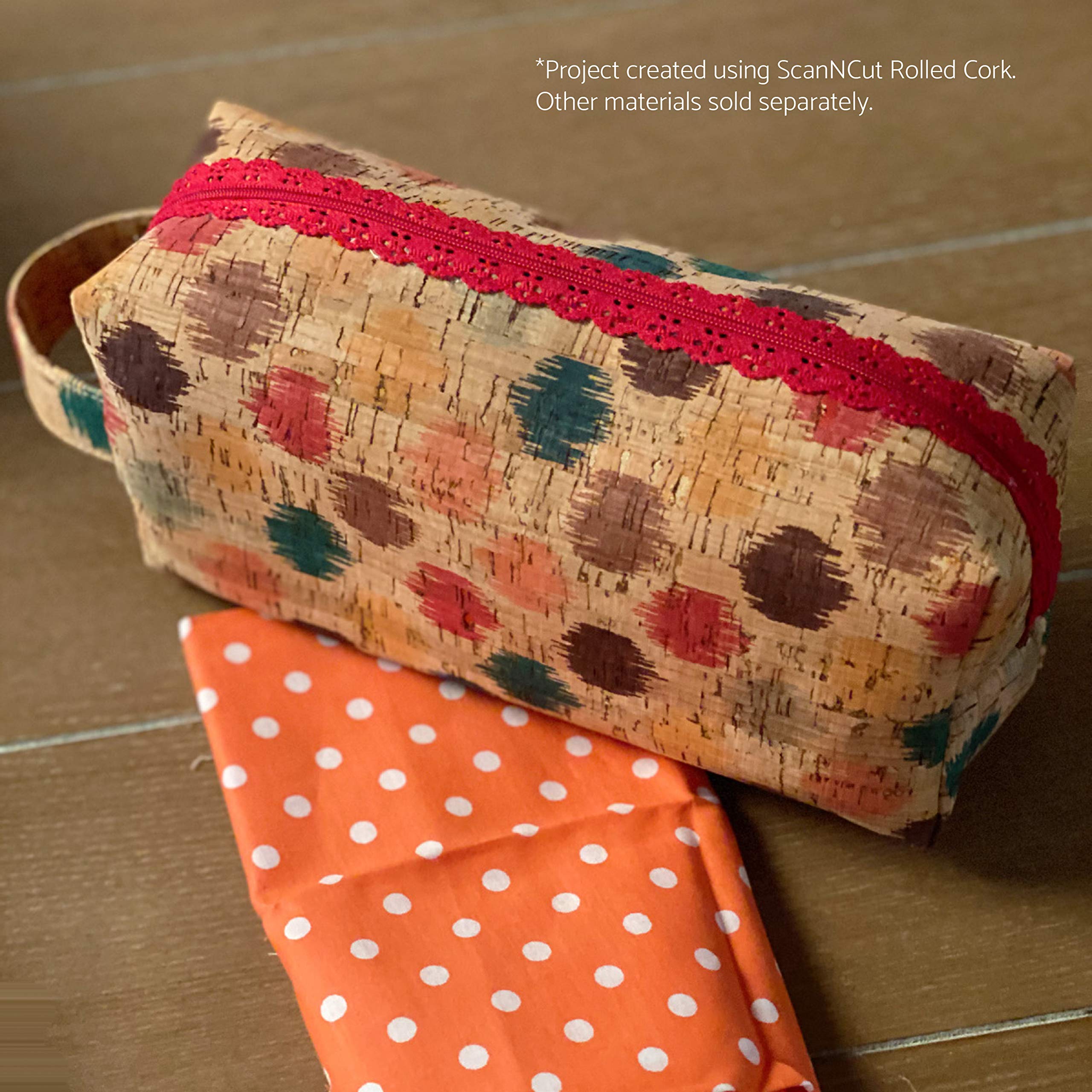 Brother ScanNCut Rolled Cork Fabric Circles Pattern - Image 6