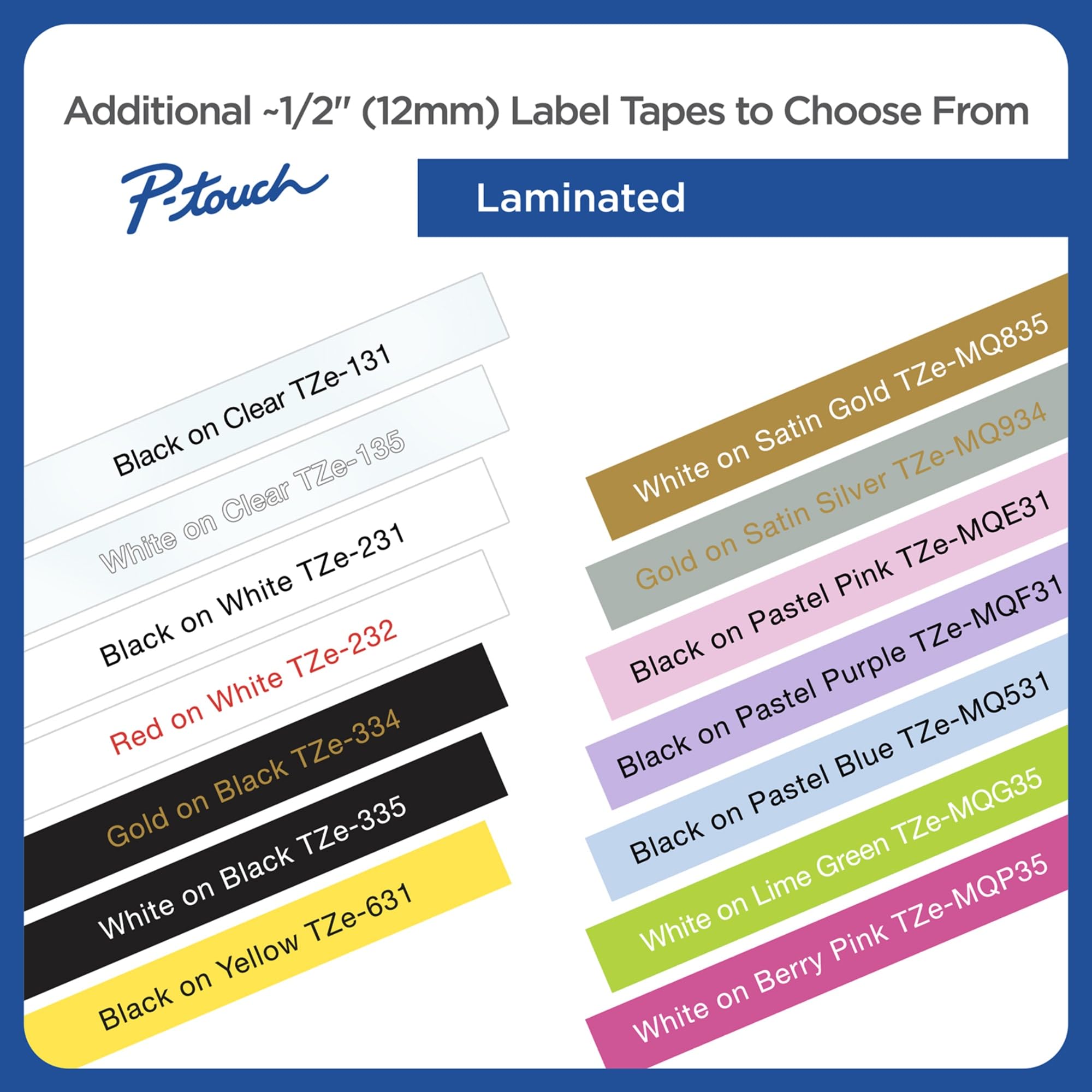Brother Genuine P-touch TZE-131 Tape, 1/2" (0.47") Standard Laminated P-touch Tape, Black on Clear, Perfect for Indoor or Outdoor Use, Water Resistant, 26.2 Feet (8M), Single-Pack - Image 5